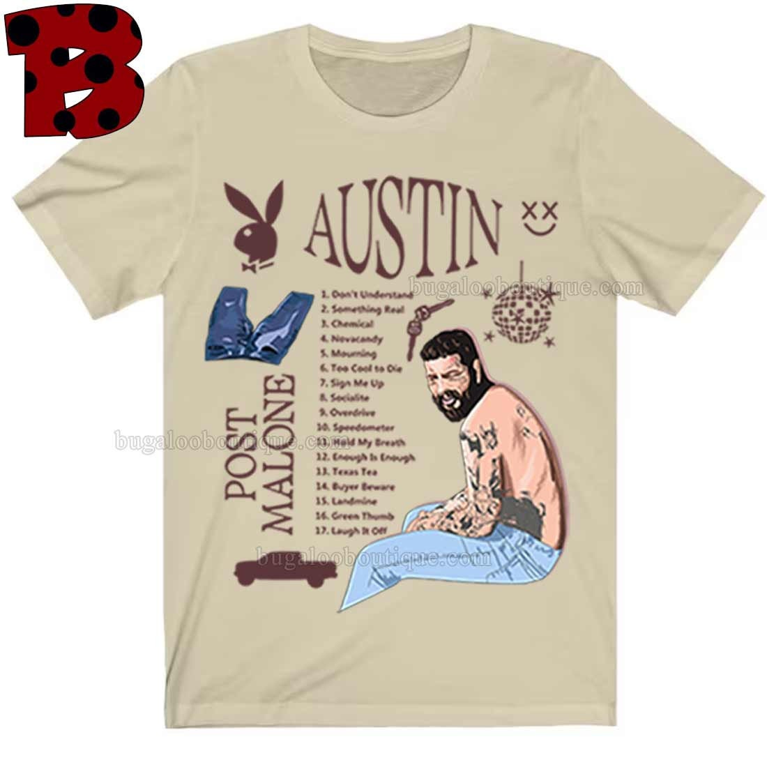 Post Malone Rap Austin Album T Shirt Austin Post Malone Tracklist