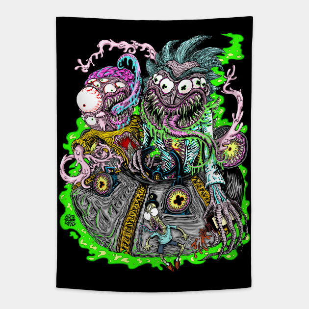 Rick &amp; Morty Space Travel - Rick And Morty - Tapestry