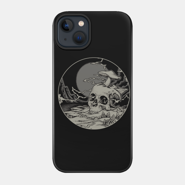 Lost Voyager - Circle - Skull - Phone Case