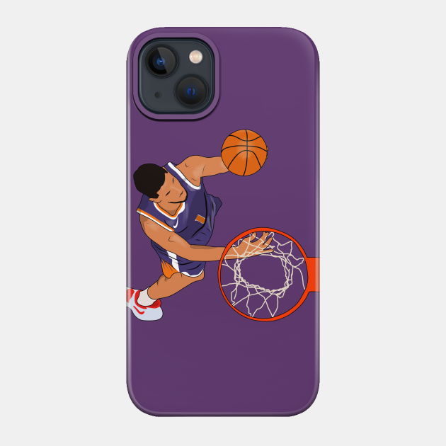 Devin Booker From Above Phoenix Basketball - Devin Booker - Phone Case