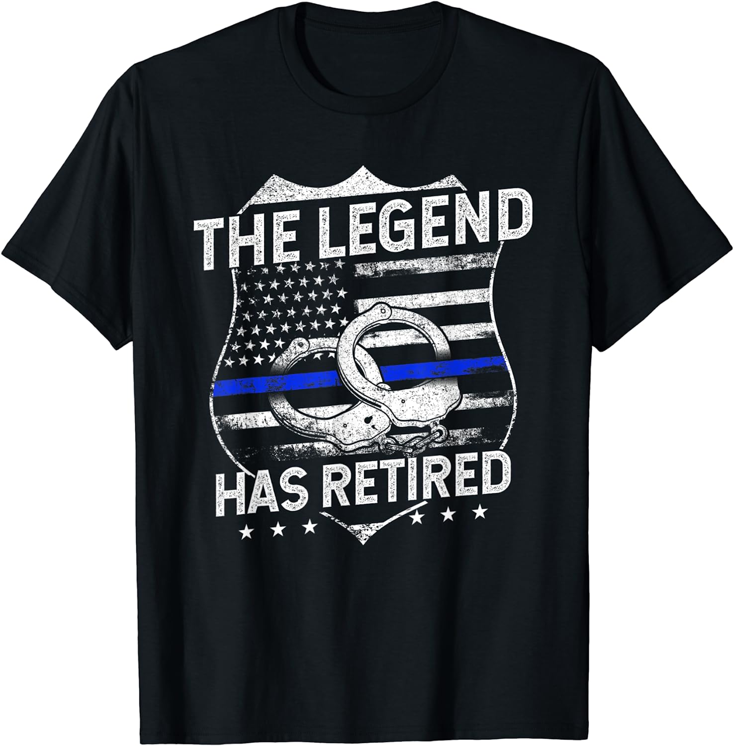 The Legend Has Retired Police Officer Retirement Gift T-Shirt Designed ...