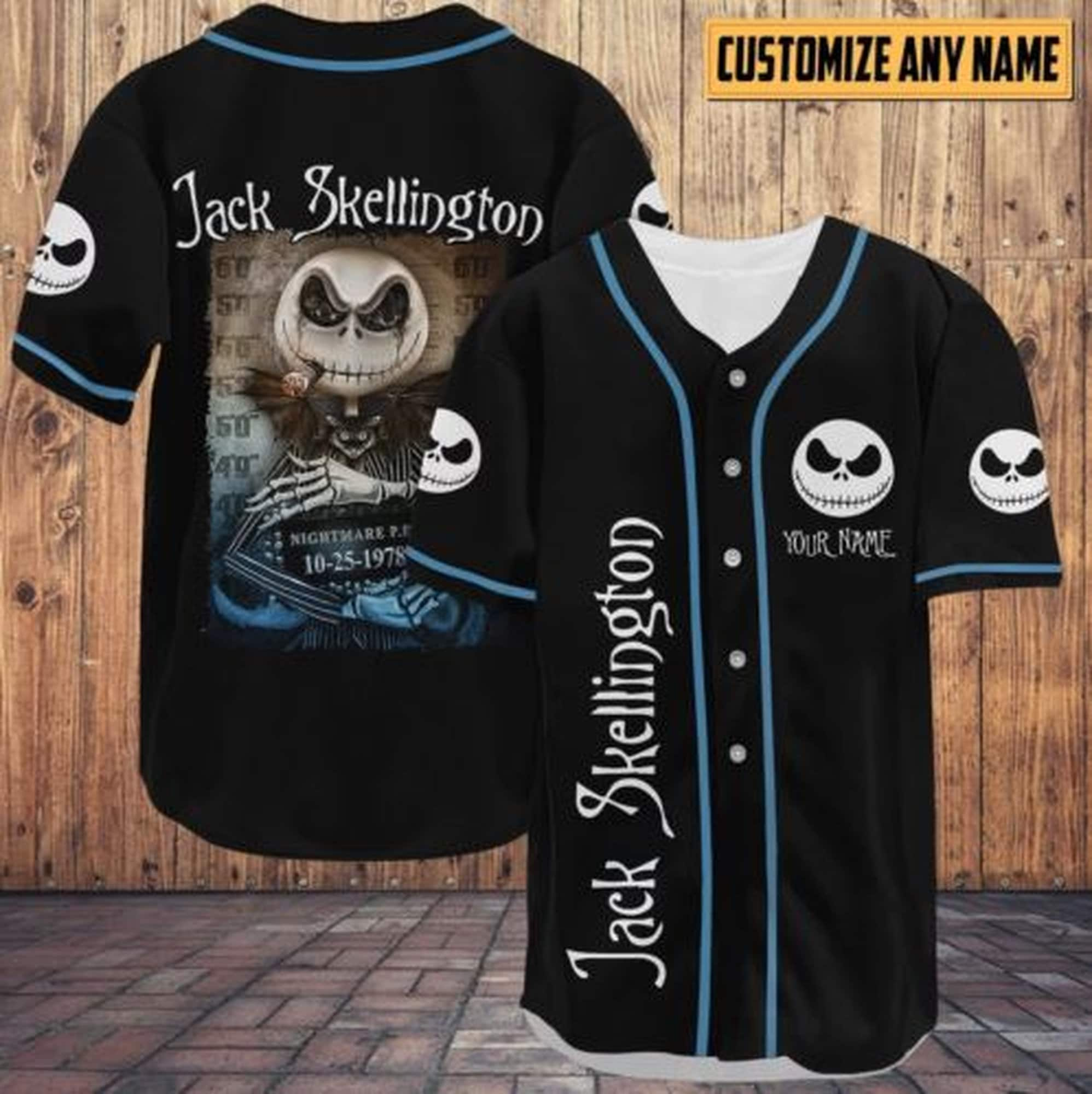 Halloween Baseball Jersey Custom Oogie Boogie Jersey Shirt 