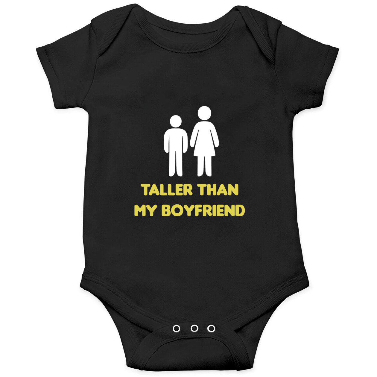 Tall Girlfriend Taller Than My Boyfriend Proud Fun Onesies Designed & Sold By Chris O
