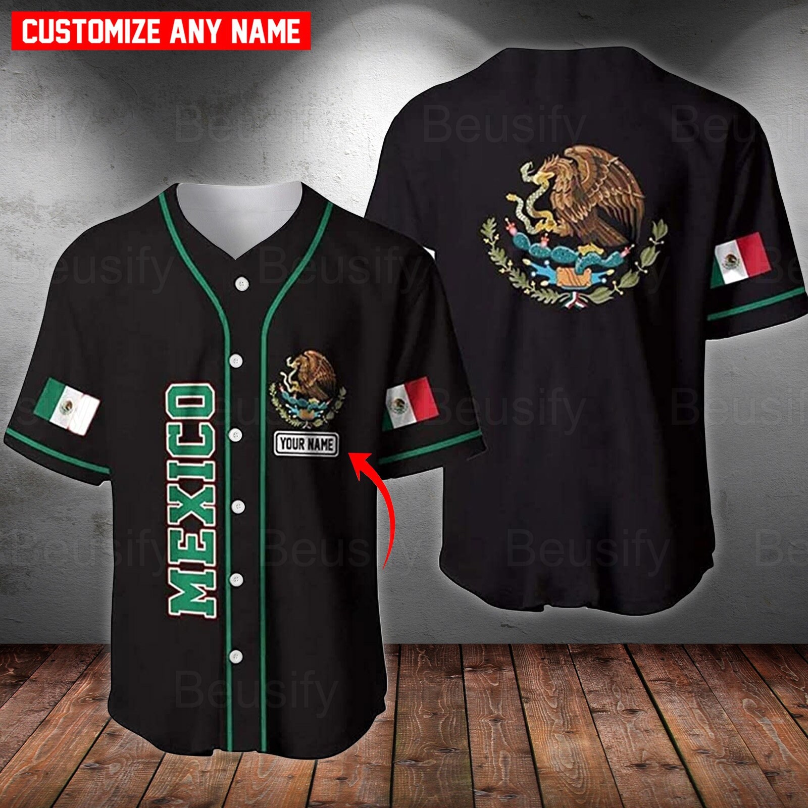  Customized Personalise 2023 Mexico Baseball Jerseys