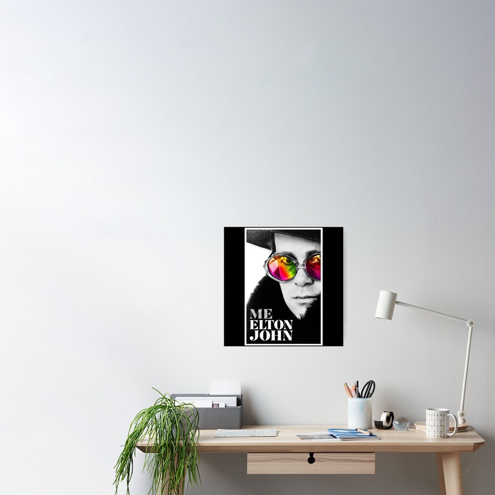 Poster Elton John Vintage | Formato A4 (21x29,7 Cm) | Stampa Su Carta Fotografica Lucida 230gsm