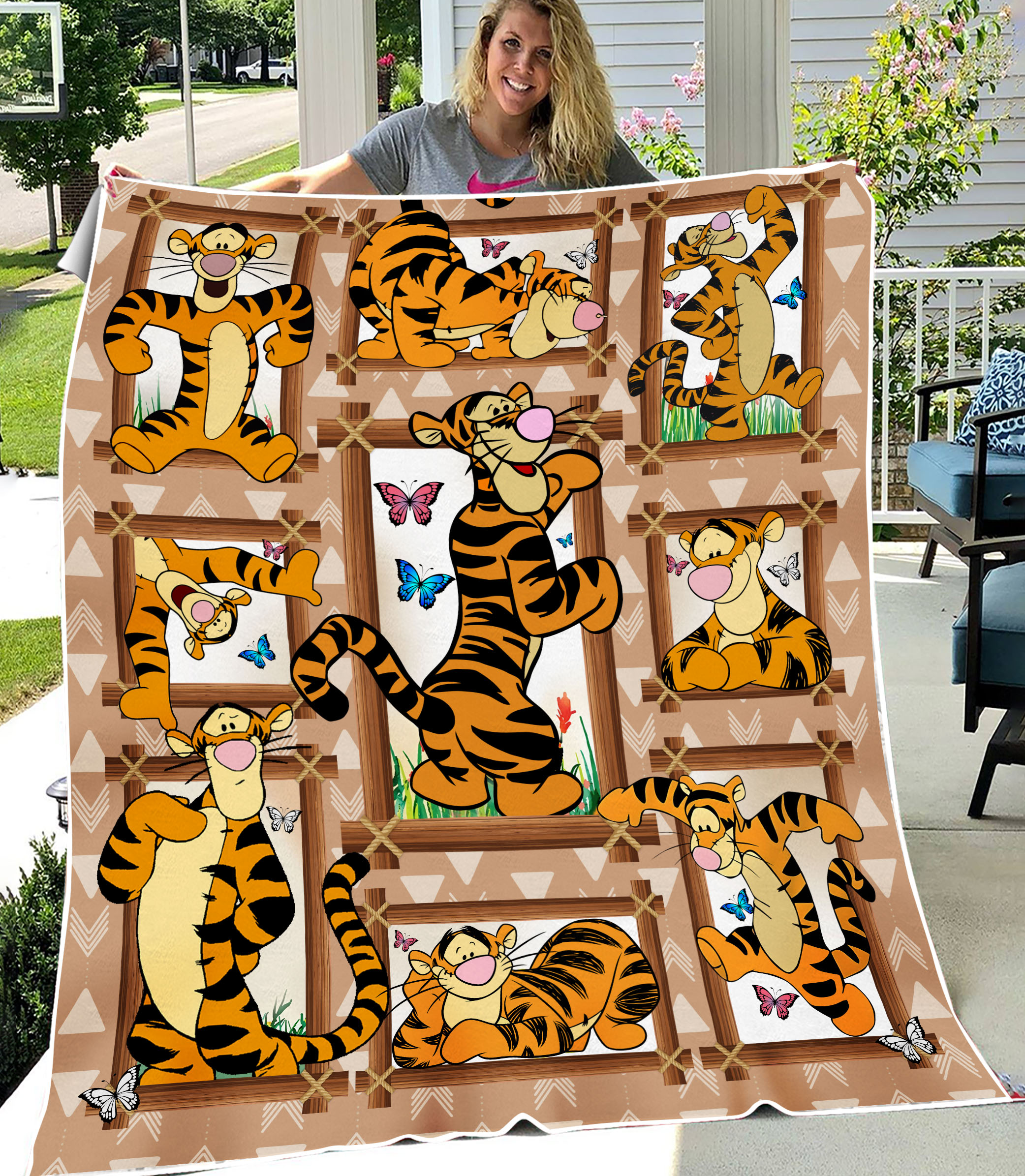Family Tigger Blanket Winnie The Pooh Tigger Blanket Family Tigger