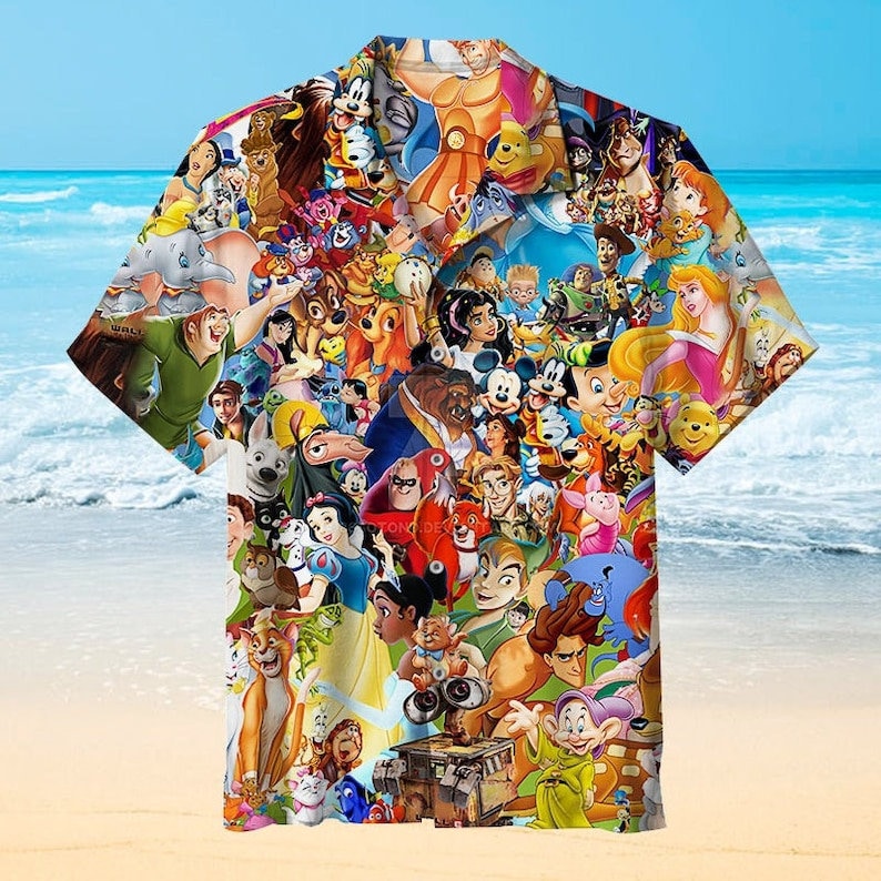 Discover Walt Disney World Hawaiian Shirt, Mickey and Friends Button Up Shirt, Disneyworld Hawaii Shirt