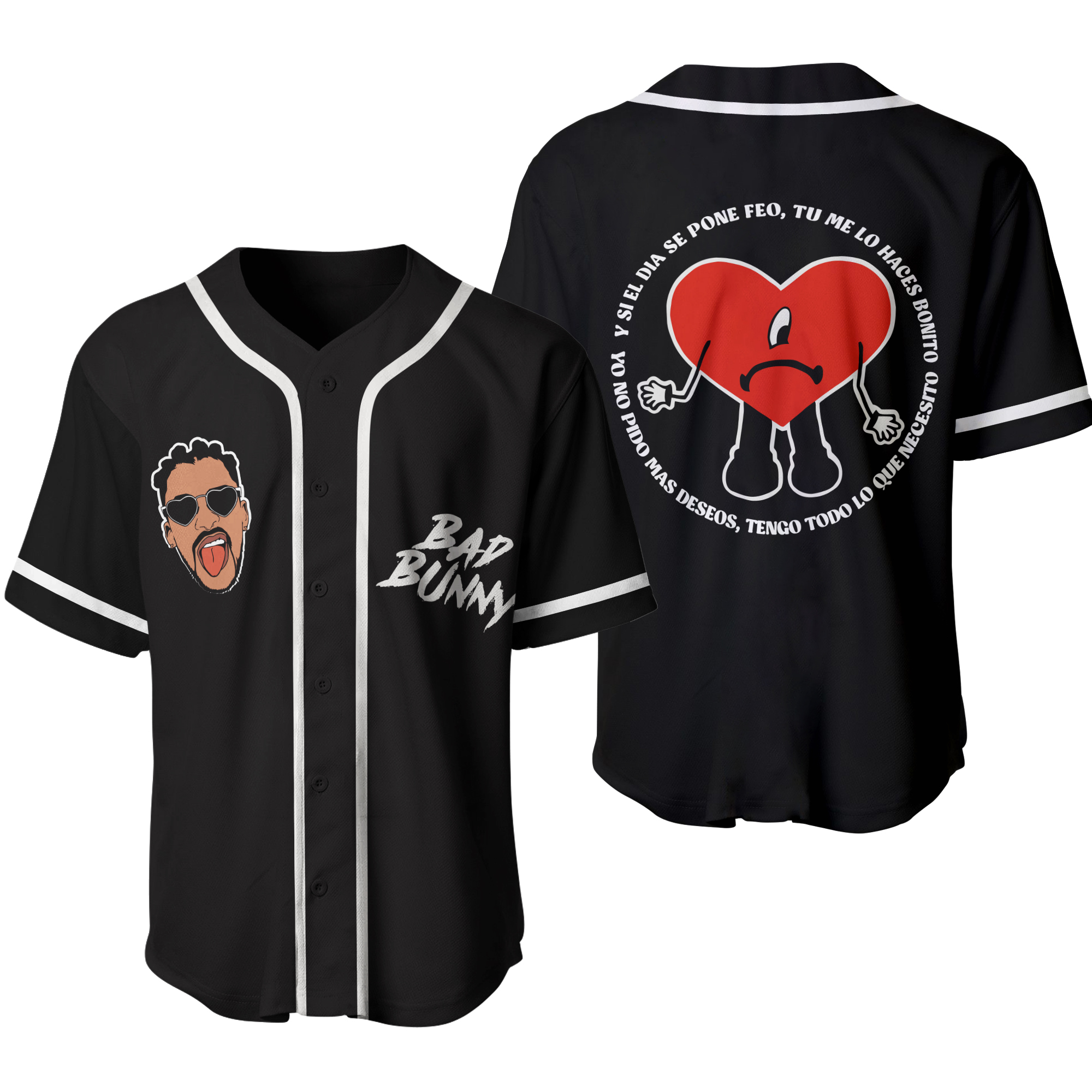 Bad Bunny Baseball Jersey Designed & Sold By Kara-Lynn Glacial