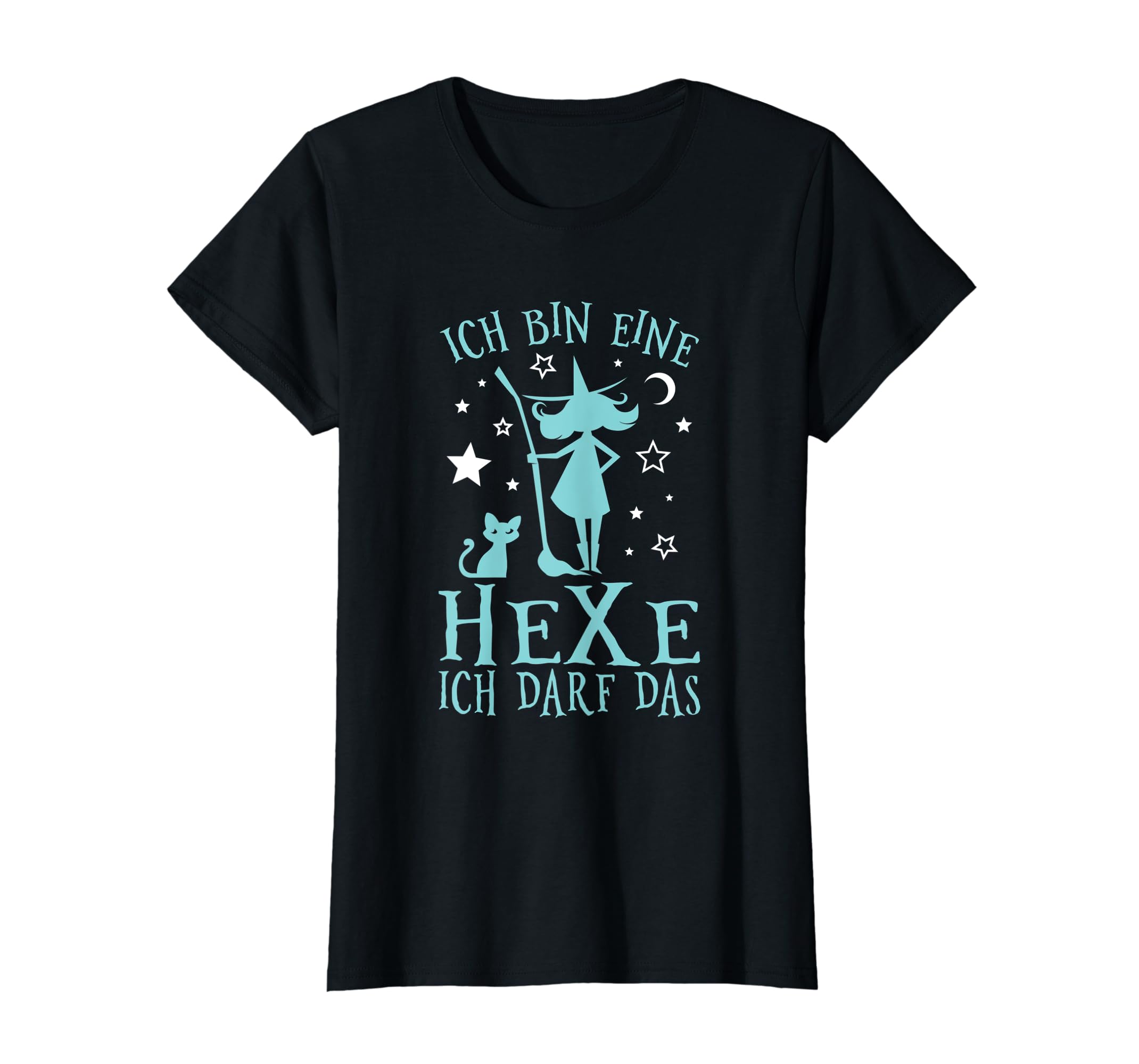 Damen Ich Bin Eine Hexe Ich Darf Das Hexerei Hexen Spruch TShirt