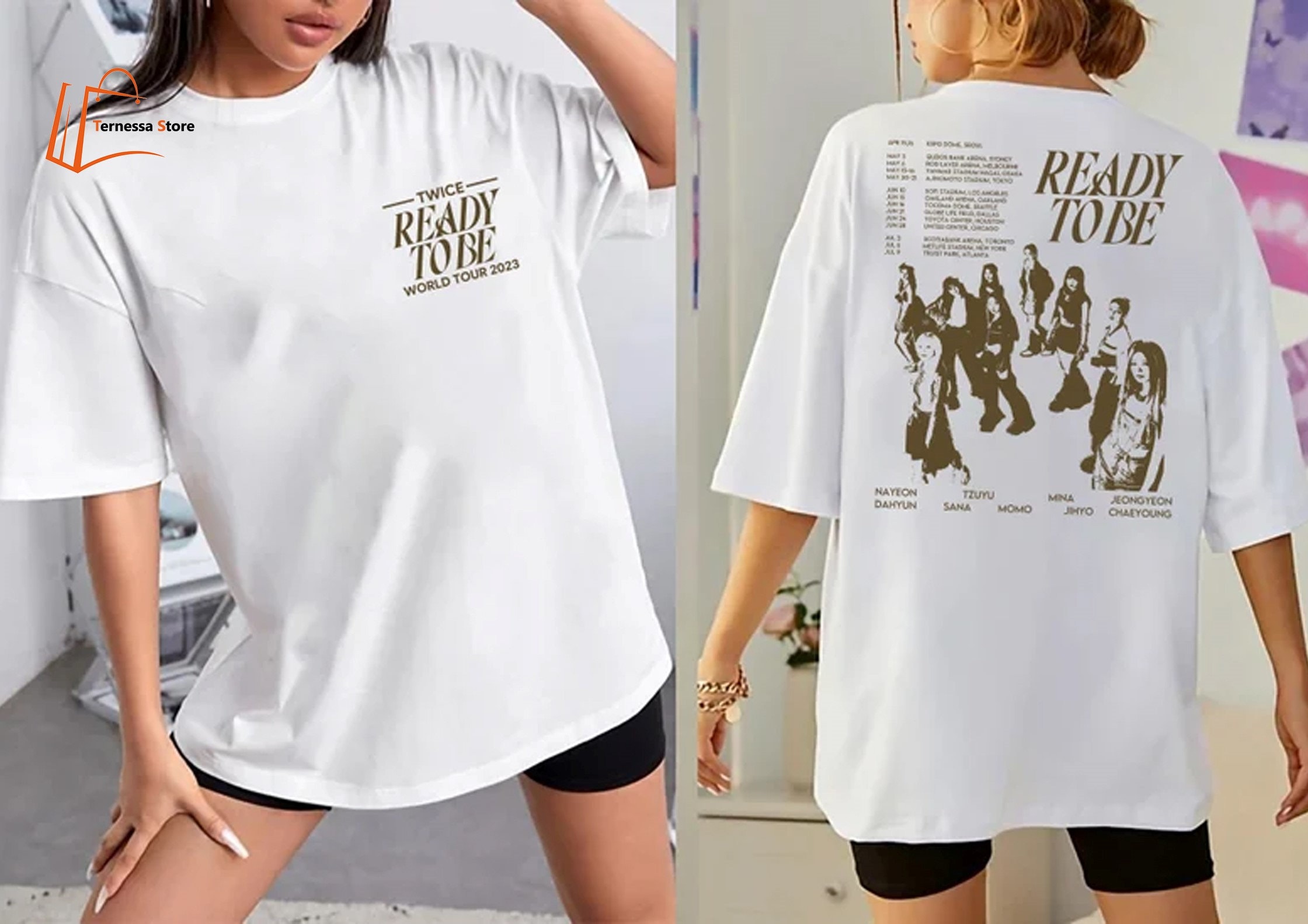 TWICE Ready to Be 2023 World Tour T-shirt