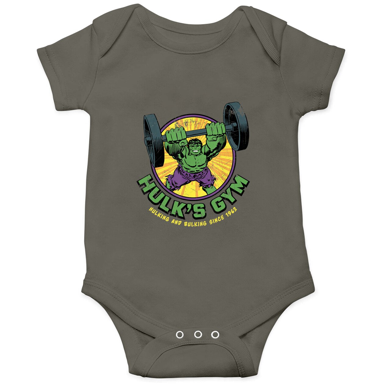 Marvel Hulk's Gym Onesies, Incredible Hulk Portrait Onesies, Magic ...