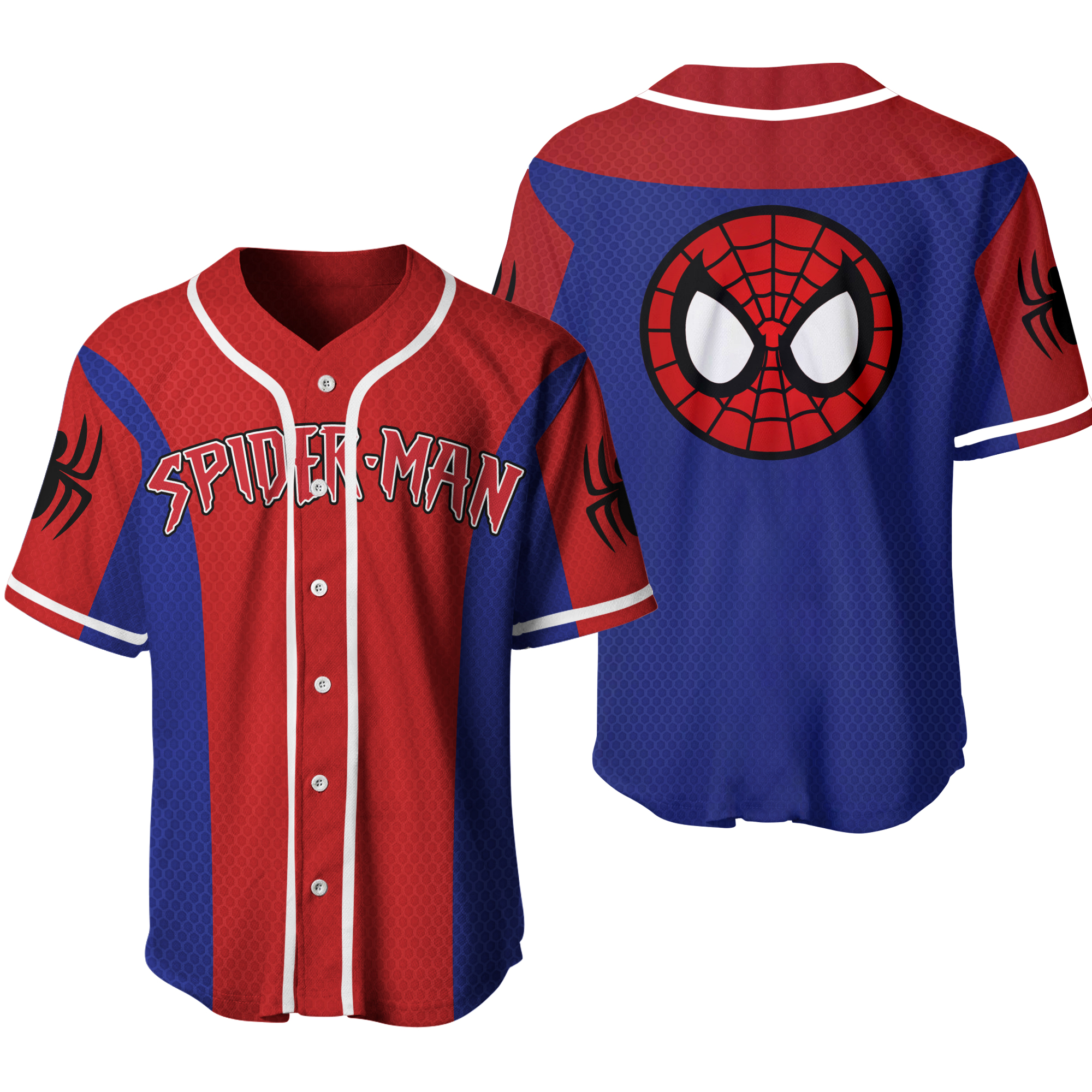 Red Spider-man baseball jersey