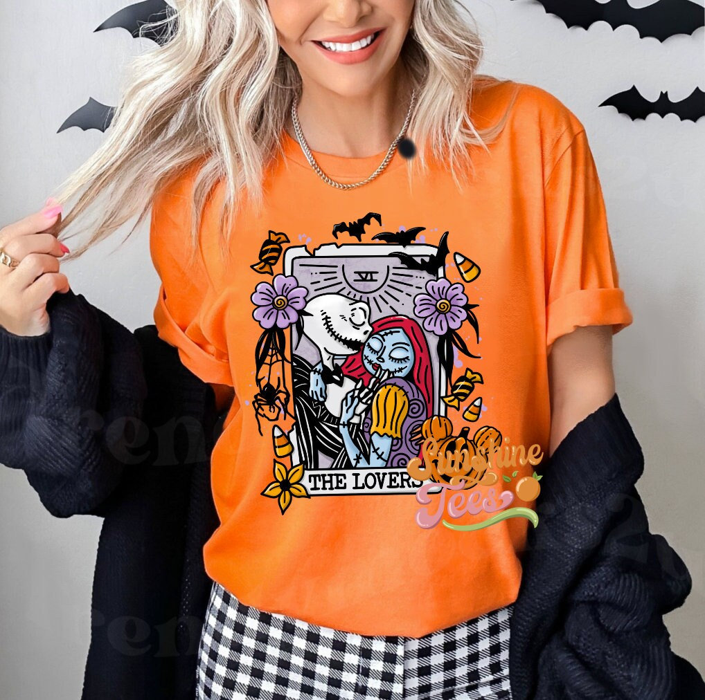 The Lovers Tarot Card Shirt, Jack And Sally Shirt, Jack Skellington ...