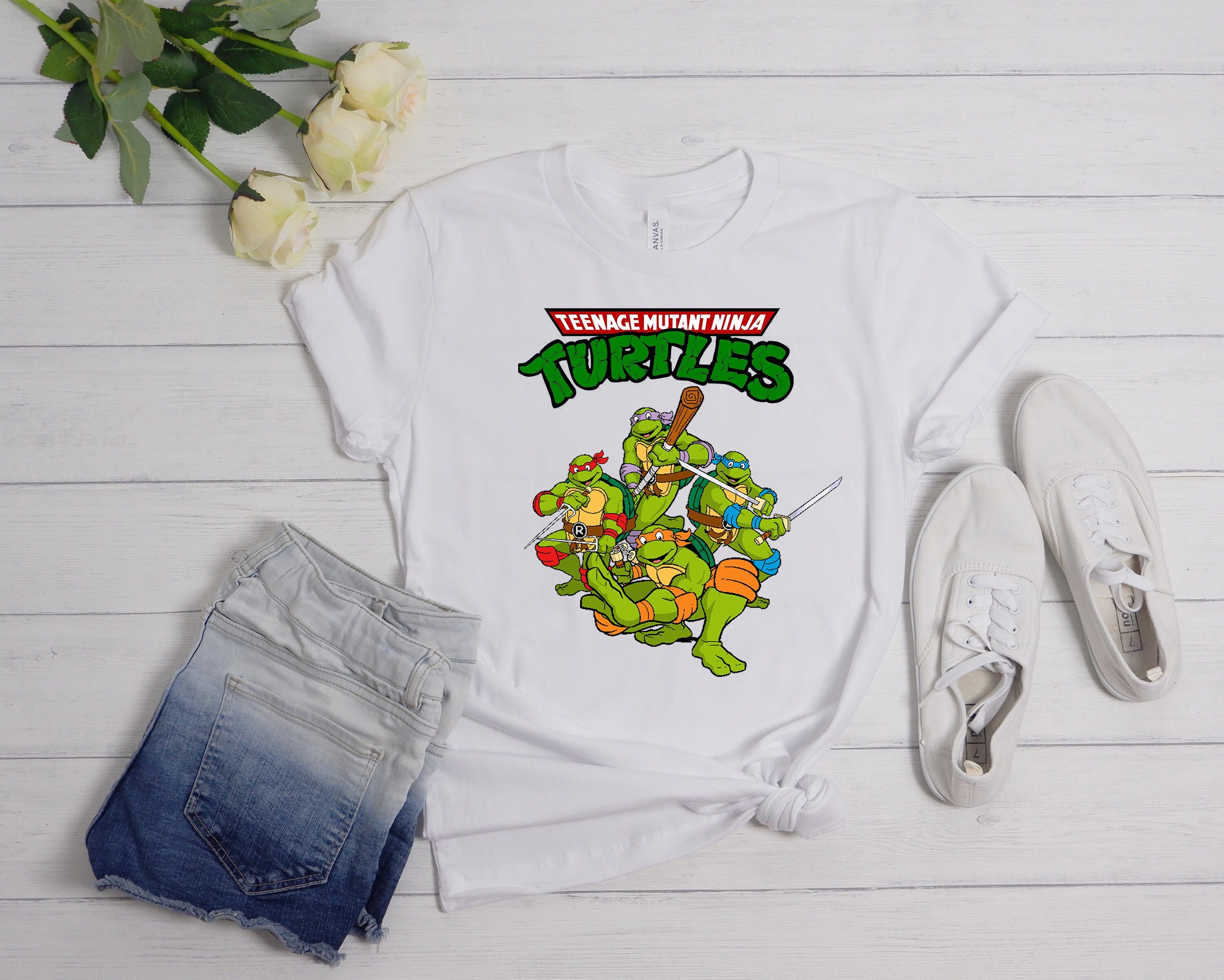 Teenage Mutant T-Shirt, Ninja Turtles 90s Movie Film Vintage Cool Gift Tee