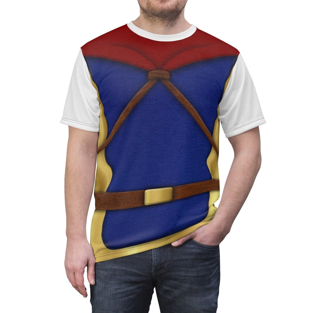 Camiseta De Disney 'Grumpy' De Blancanieves Para Hombre - Diseño Oficial, Algodón, Varias Tallas