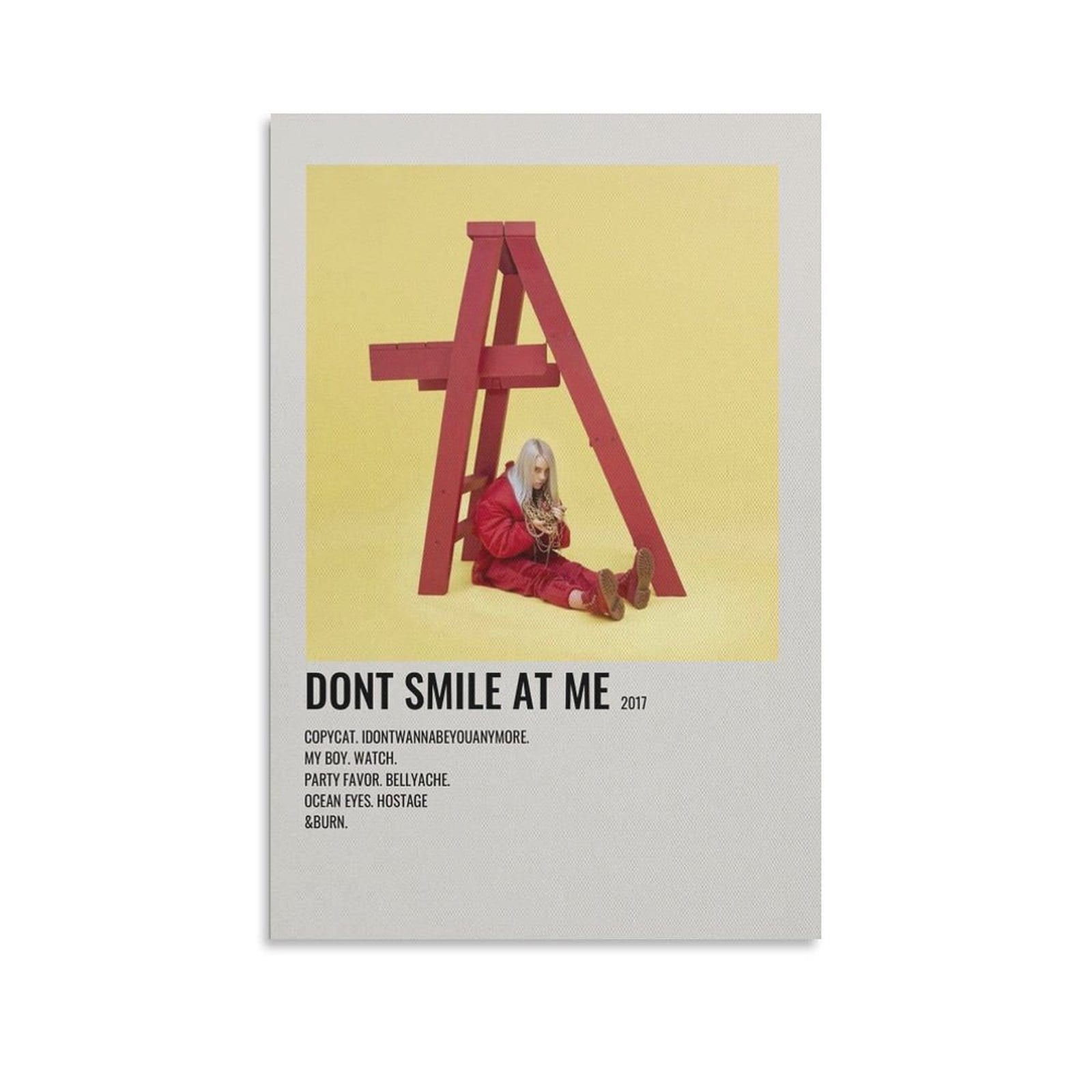 Billie Eilish Dont Smile At Me Album Cover Poster