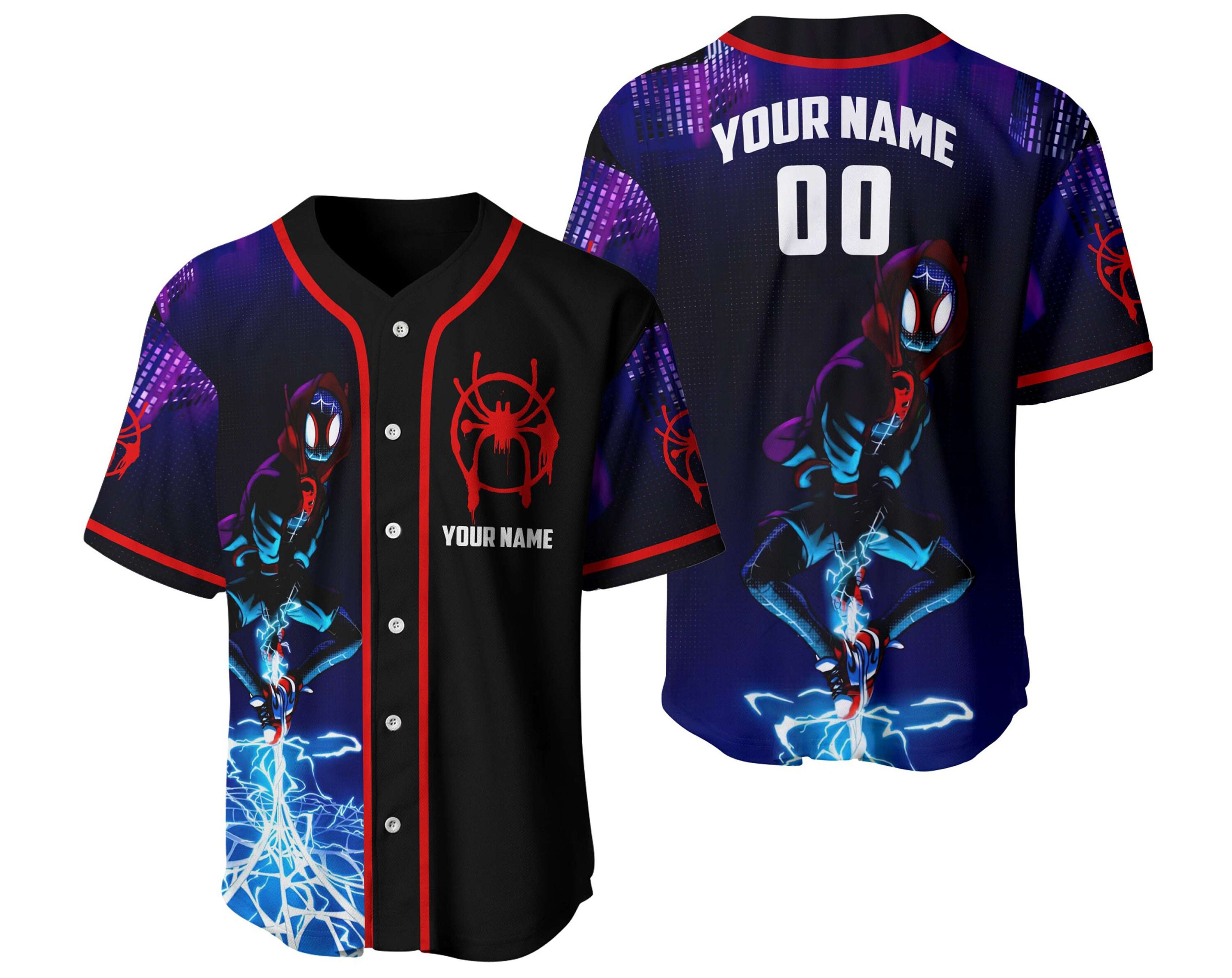 Personalized Spiderman Baseball Jersey, Spiderman Jersey Shirt, Love