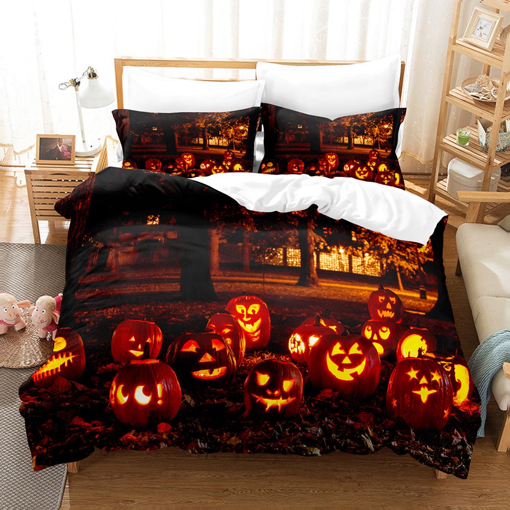 Gothic Romance Duvet Cover Set Dark Elegance With Pale Figure & Crimson - View #10