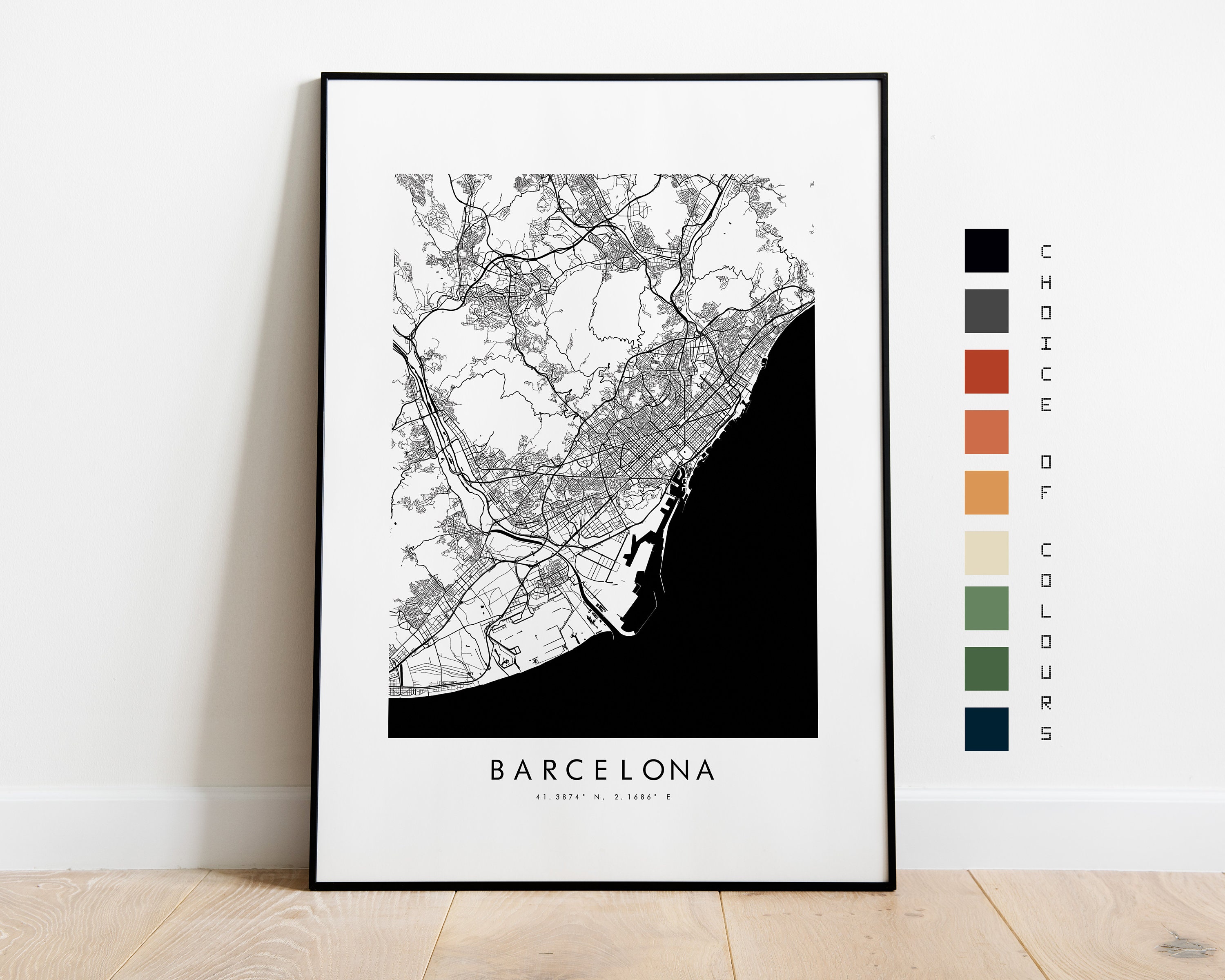 Barcelona Map Print City Map - 64d4631cdc44d4.37302075 
