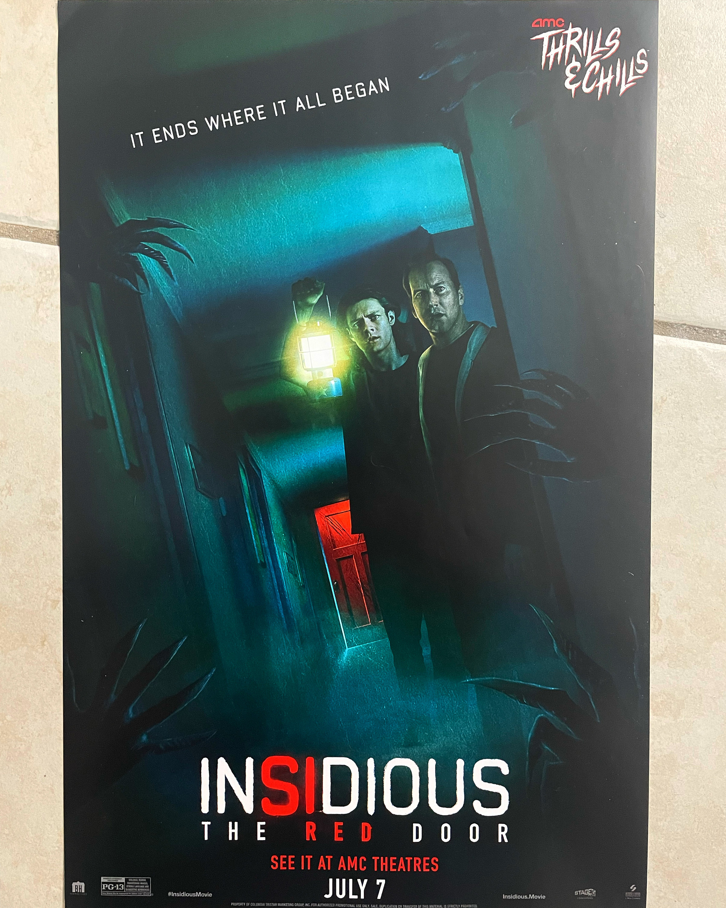 Insidious 5 The Red Door AMX Thrills & Chills (2023) Movie Poster 11x17 ...