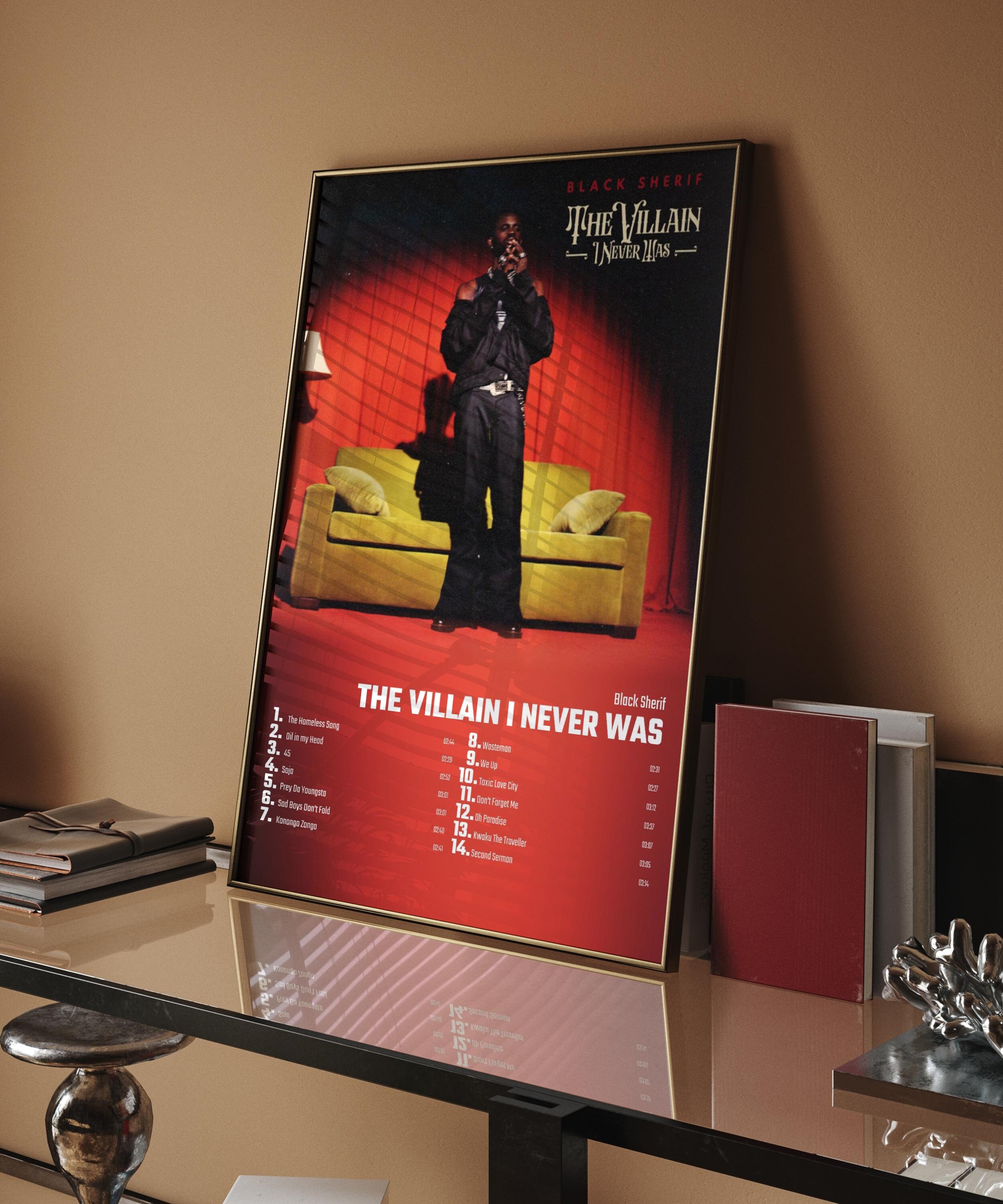 Black Sherif The Villain I Never Was Album Cover Poster For Home black-sherif-the-villain-i-never-was-album-cover-poster-for-home