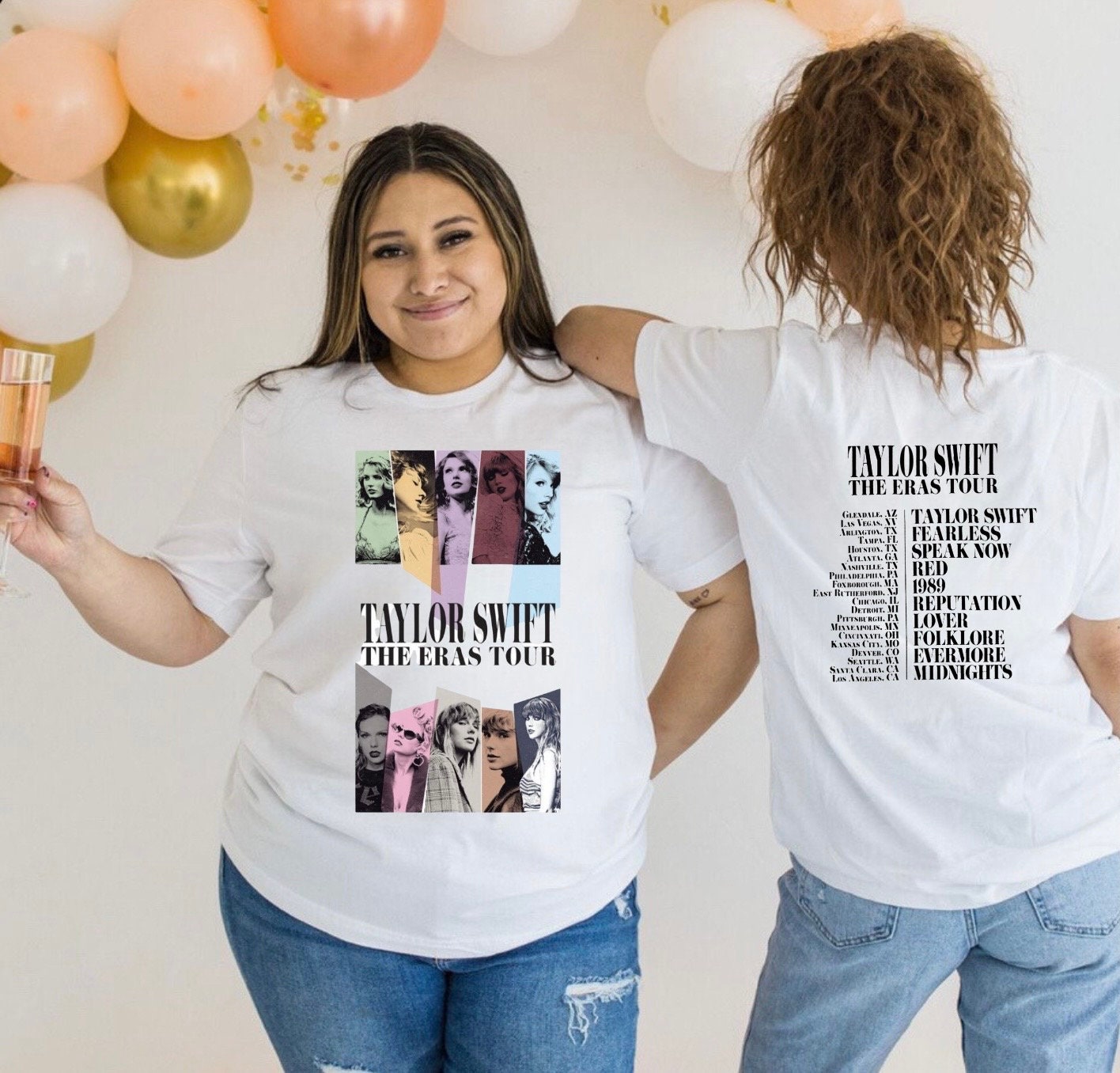 Taylor Swift | The Eras Tour Through LA Black T-Shirt – Taylor Swift Official - Foto 12