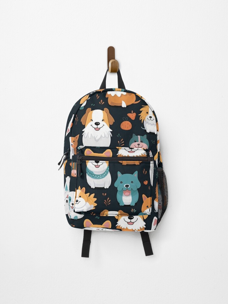 “Colorful And Vibrant Seamless Dog Patterns - Playful And Contemporary