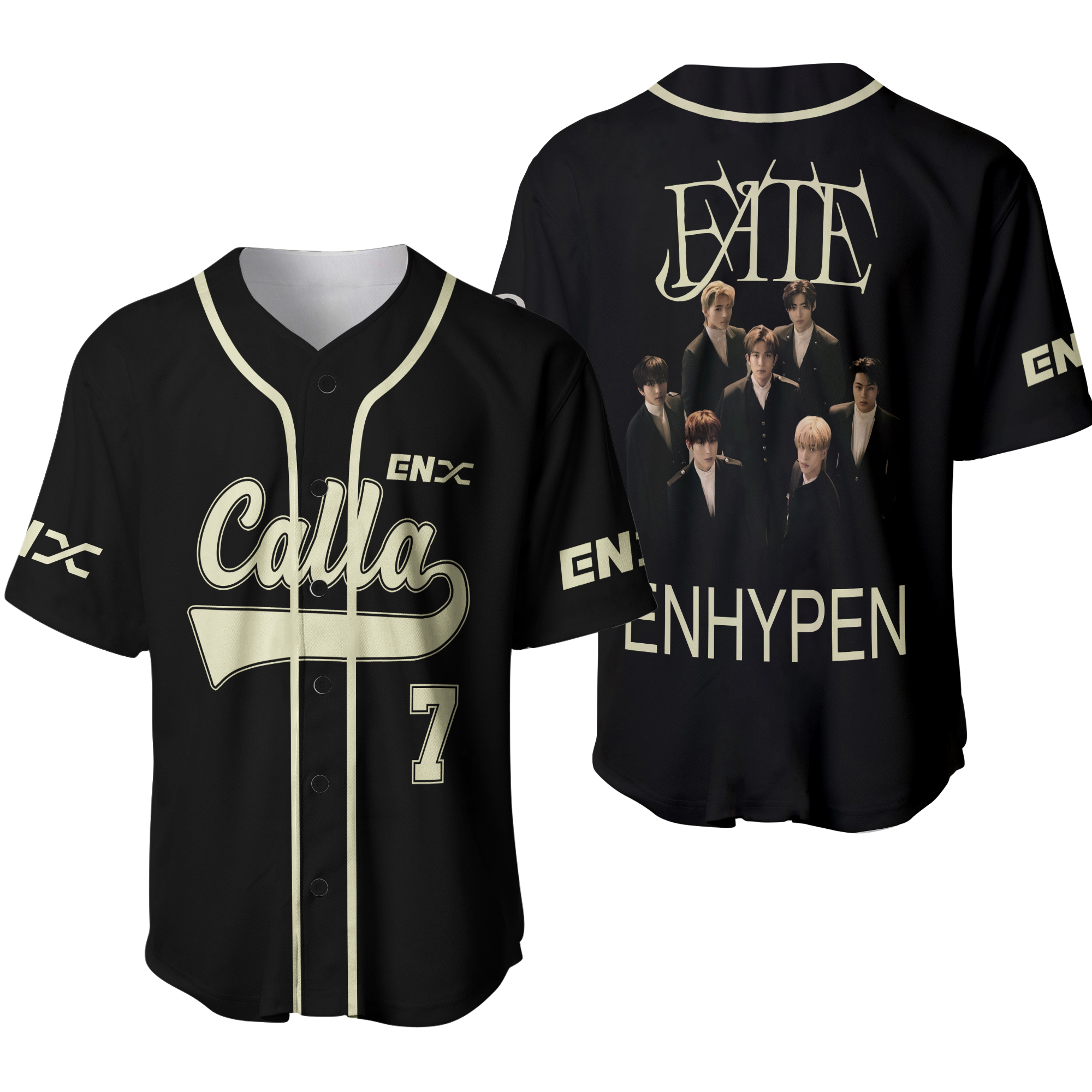Custom Enhypen Kpop Baseball Jersey Personalized Number and 