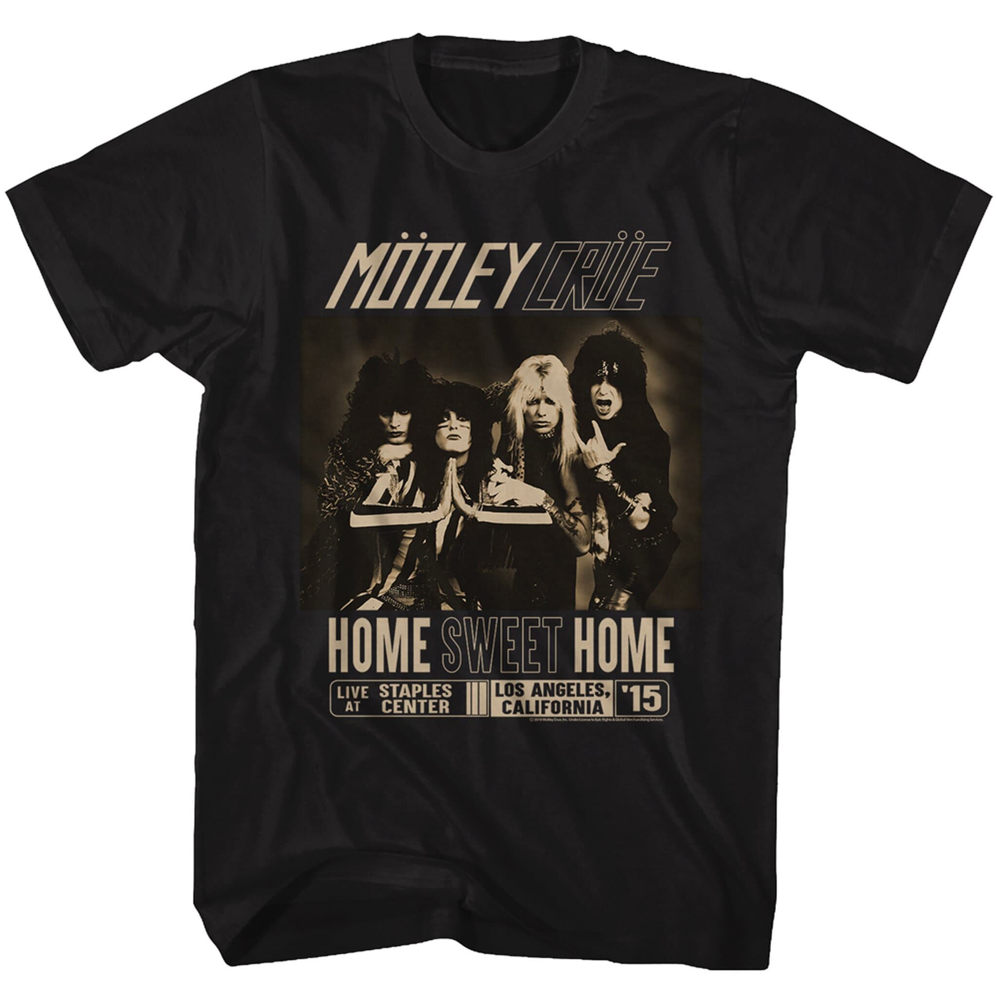 Discover Motley Crue Home Sweet Home Black Adult T-Shirt
