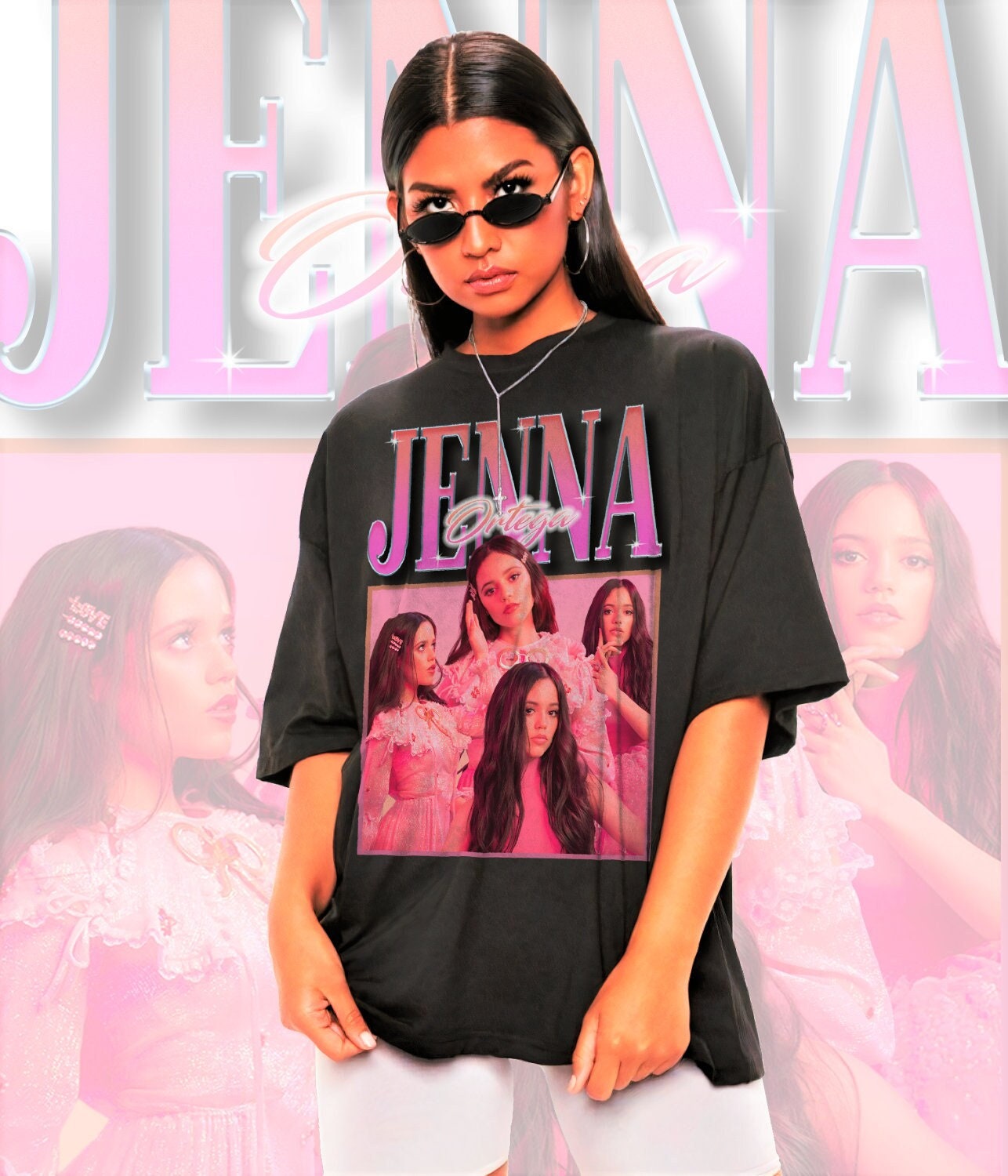 Retro Jenna Ortega Shirt, Jenna Ortega Tshirt, Jenna Ortega Wednessday ...