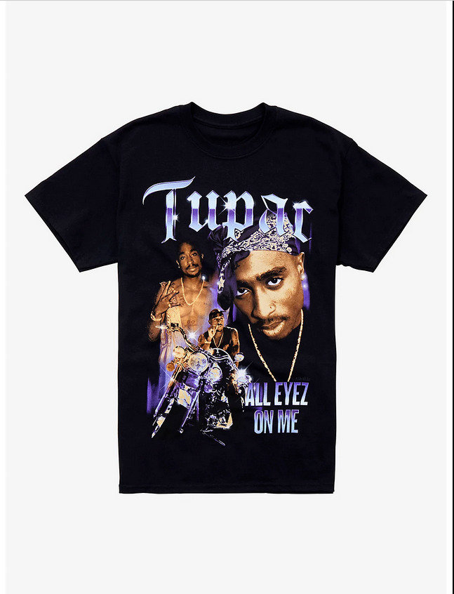 Tupac All Eyez On Me T-Shirt, Tupac Me Against The World T-Shirt, New ...