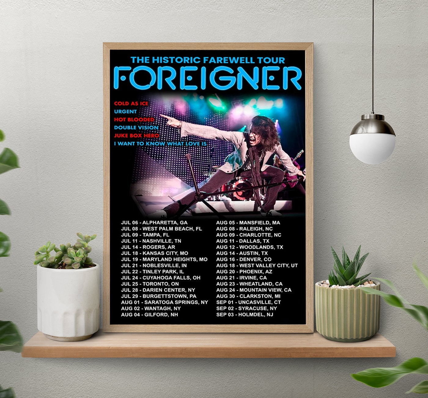 Foreigner The Historic Farewell Tour 2023 Poster