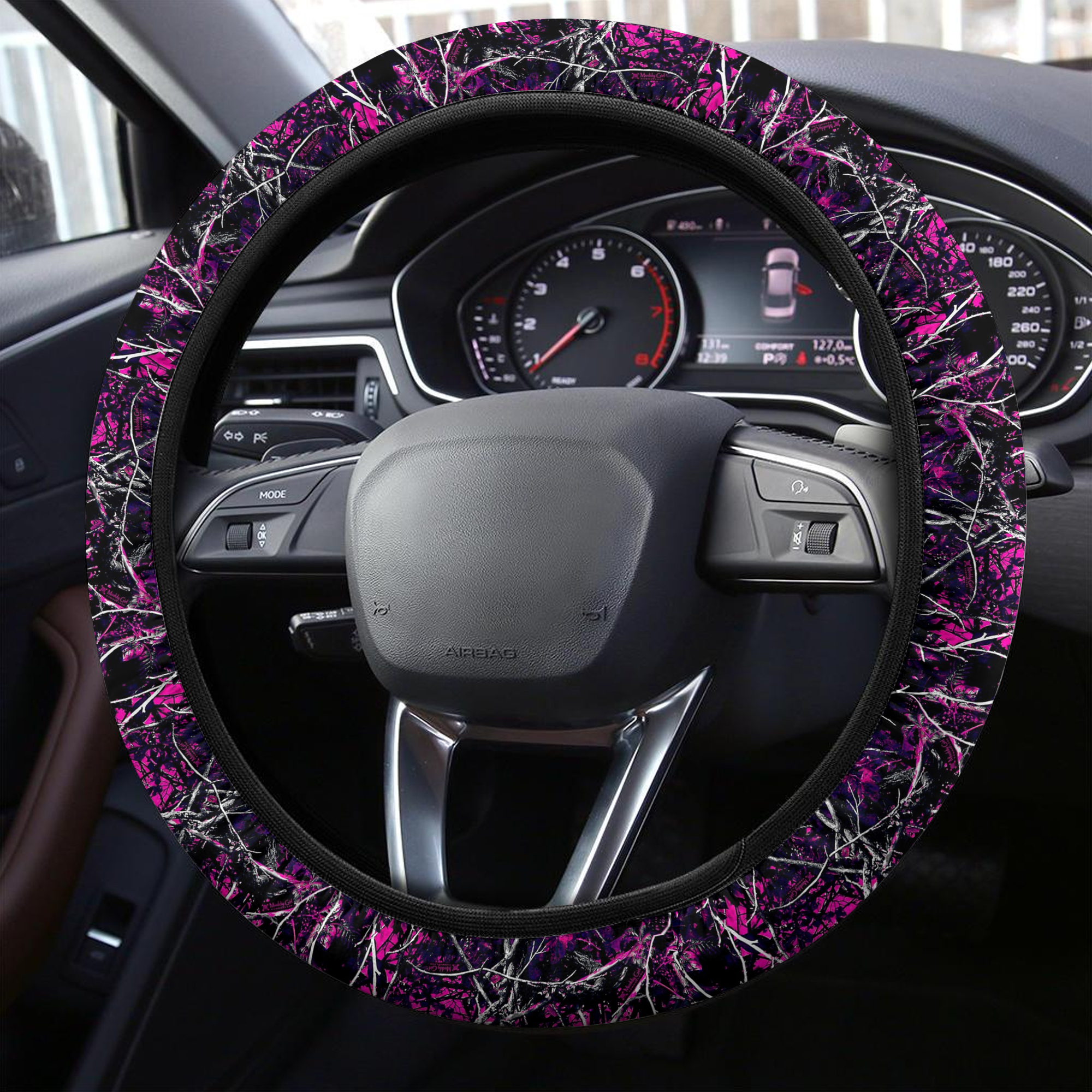 Muddy Girl Camo Pattern Steering Wheel Cover