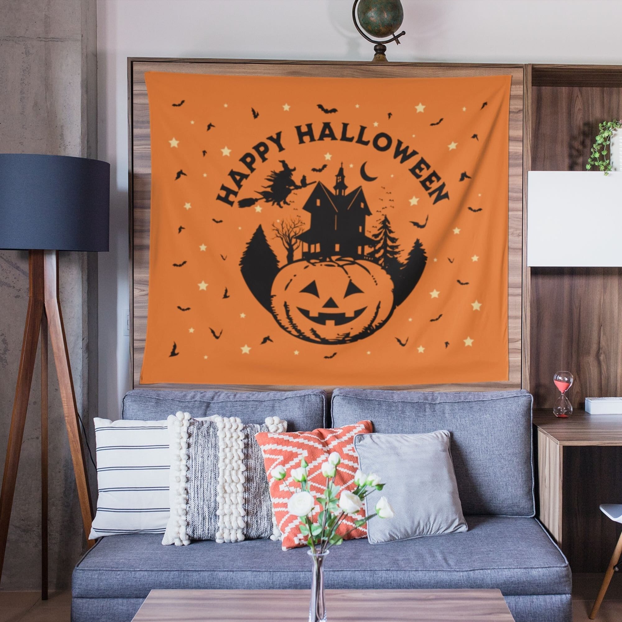 Halloween Tapestry | Wall Hanging Tapestry | Halloween Wall Decor ...