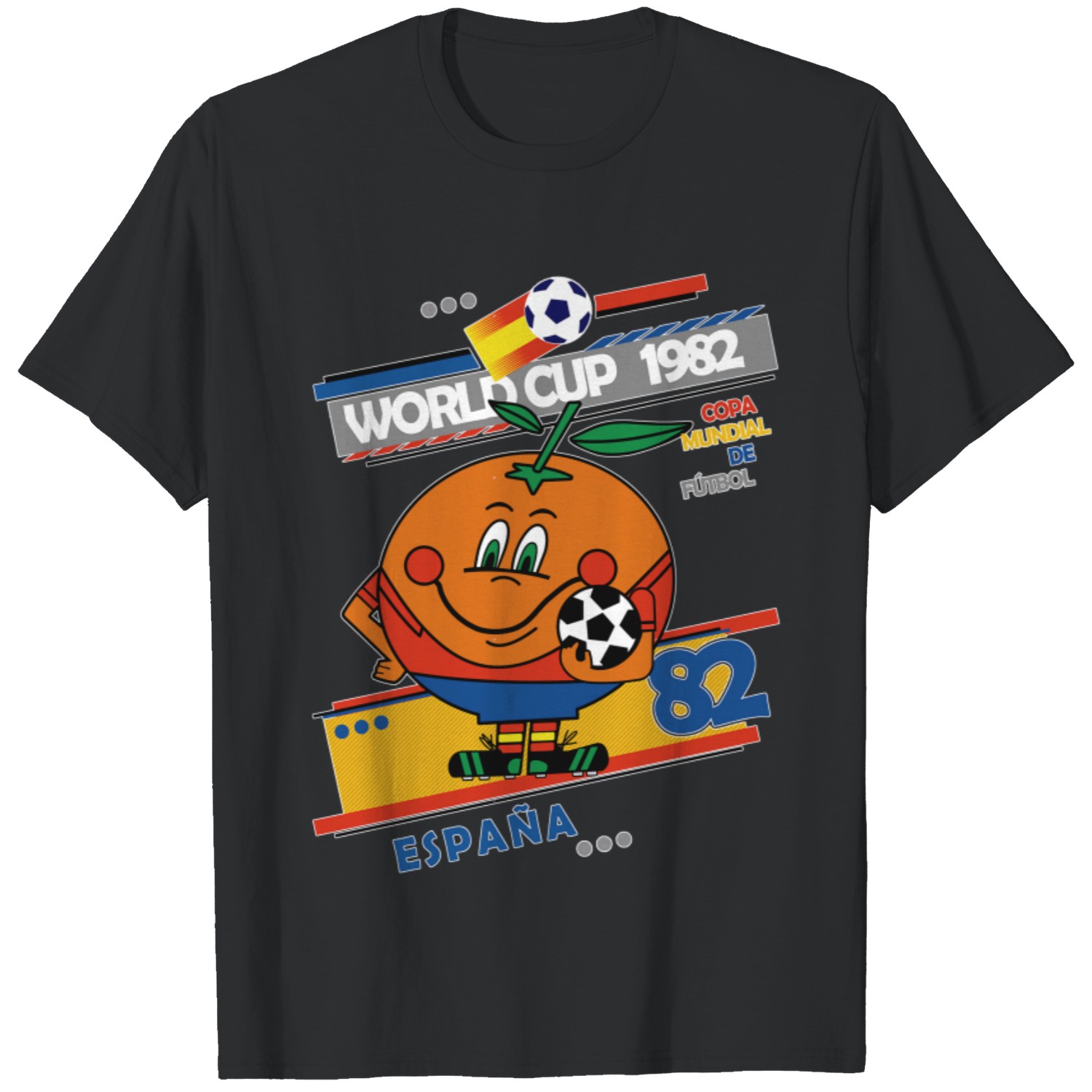 Discover Camiseta Naranjito España Mascota de La Copa Mundial de 82 para Hombre Mujer