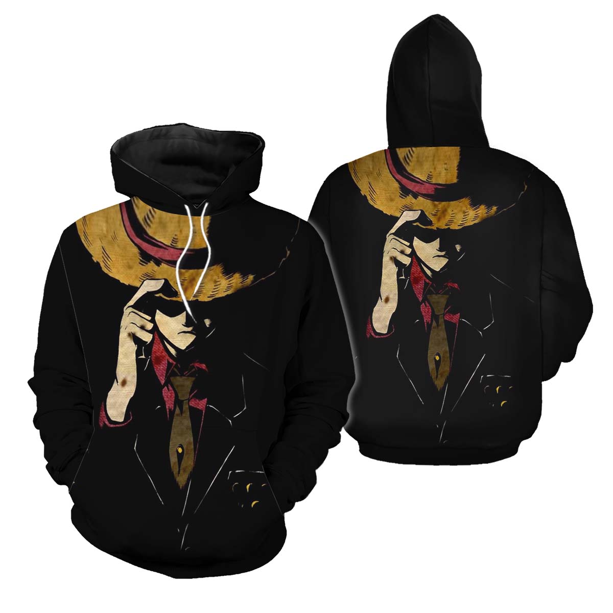 Scopri Felpa Con Cappuccio Anime Manga Giapponese One Piece Uomo Donna Unisex Stampa 3D Hoodie Cosplay