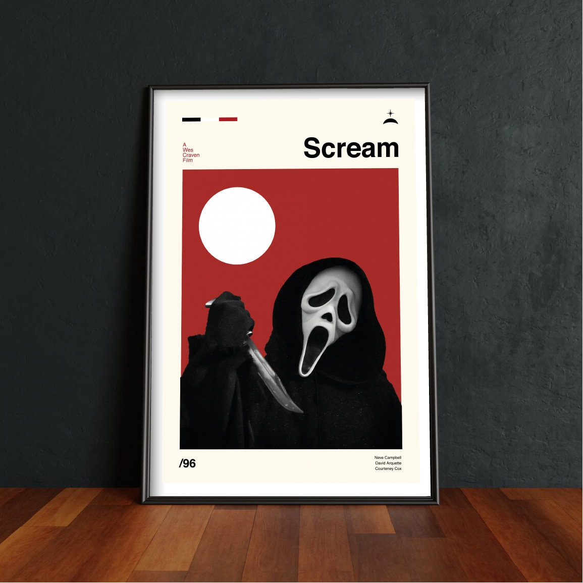 Scream Minimalist Poster | Midcentury Poster Scream | Midcentury Scream ...