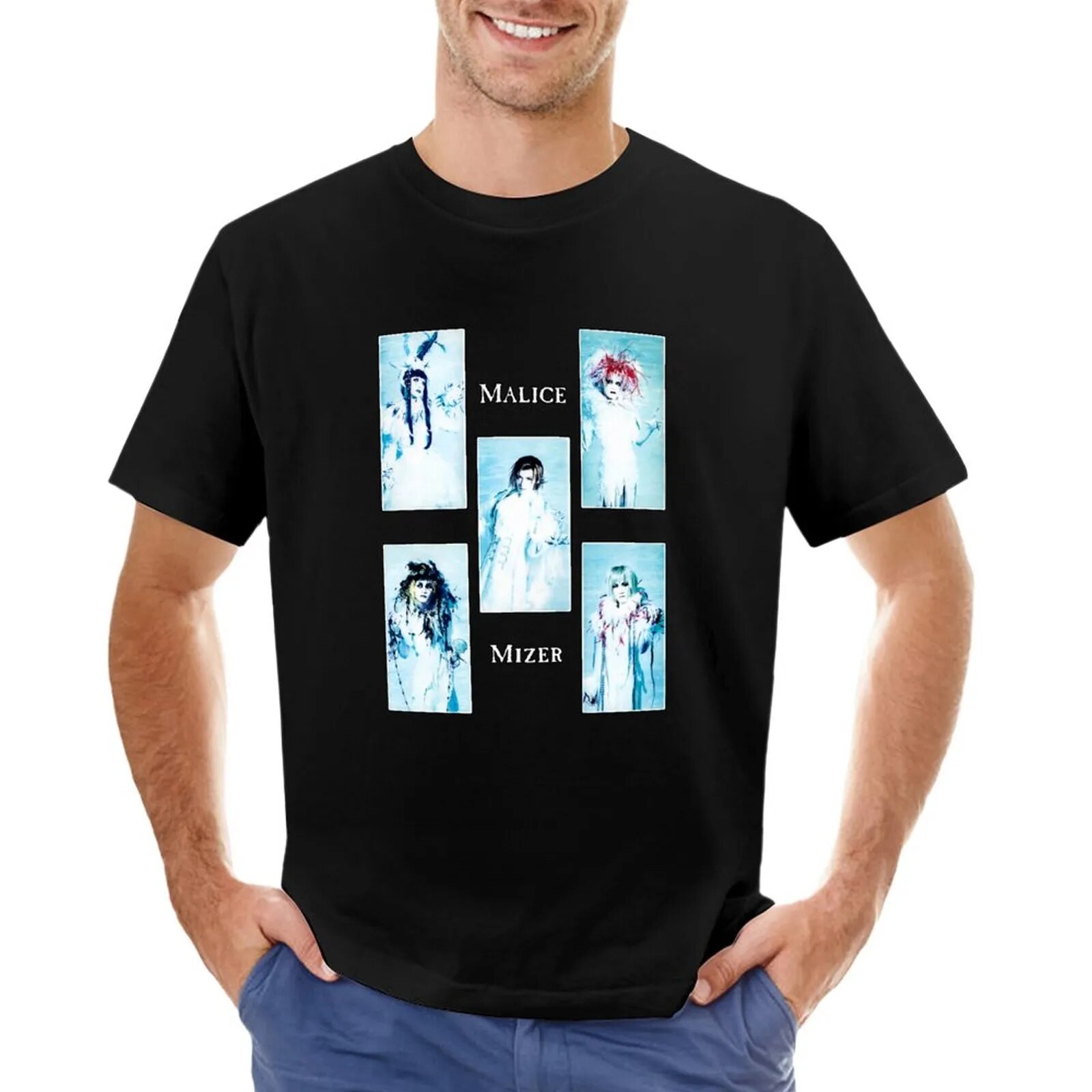Malice Mizer」マリスミゼル Tシャツ 男性のための面白いヴィンテージT