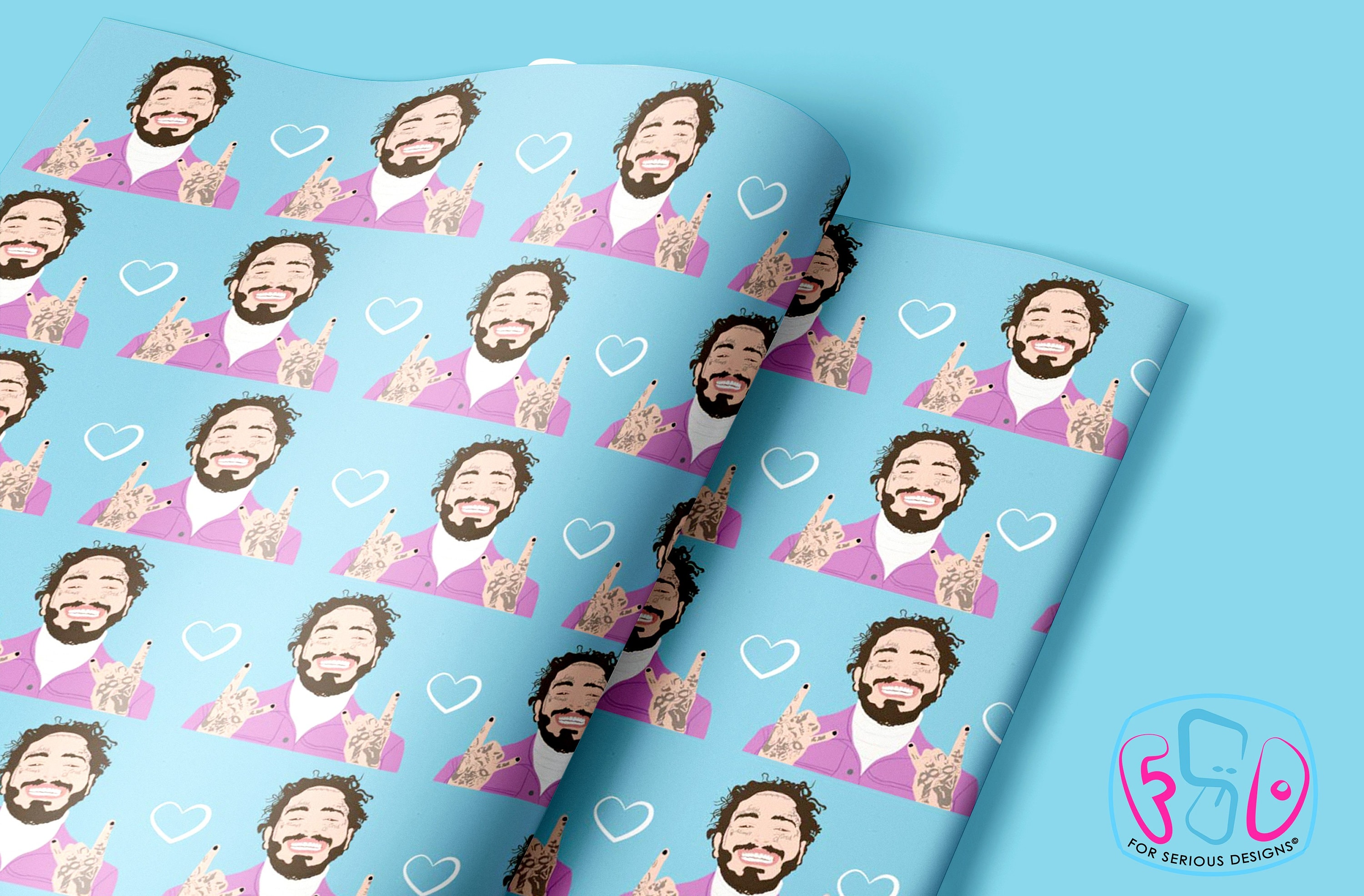 Post Malone Funny Gift Wrapping Paper