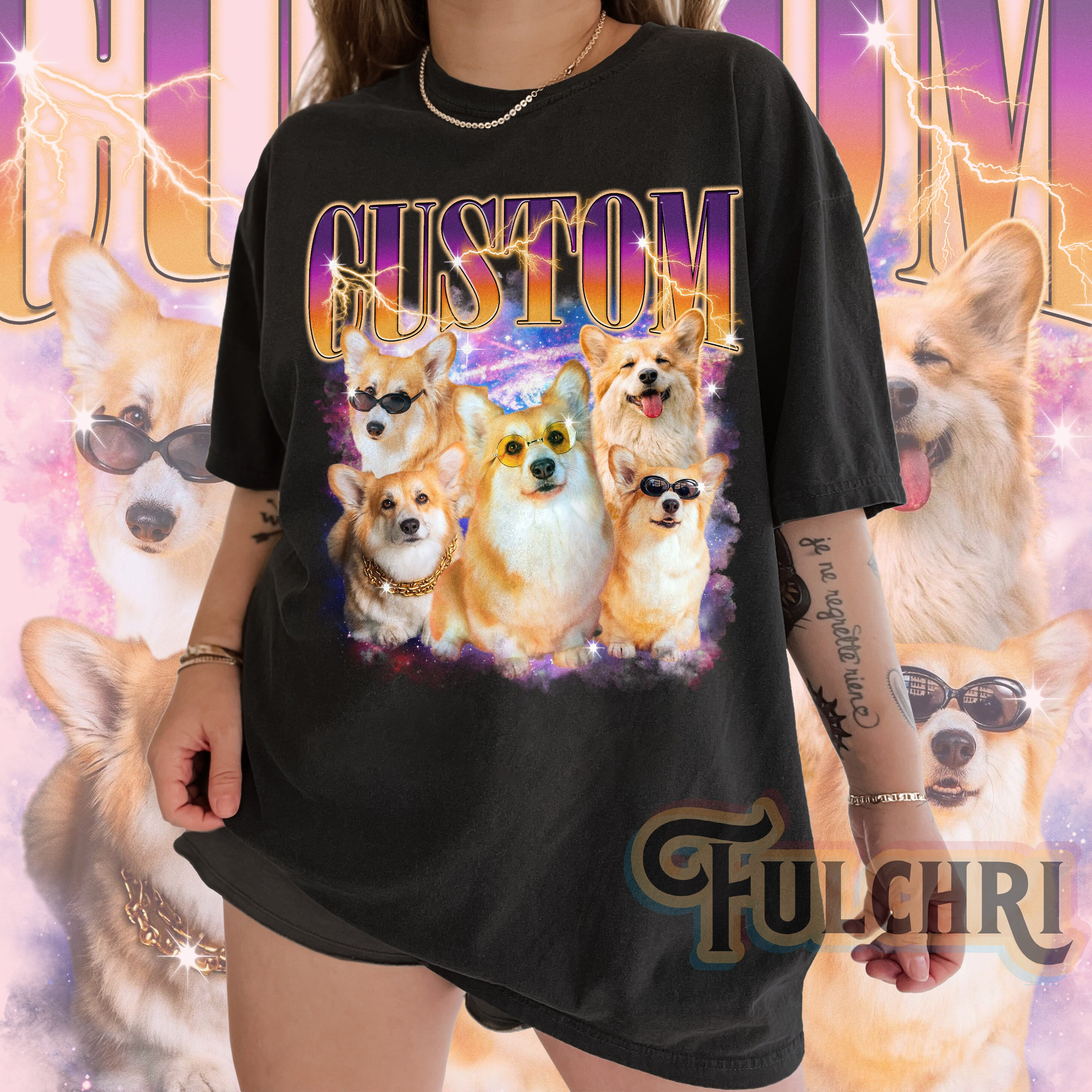 Custom Bootleg Rap Pet Shirt For Dogs