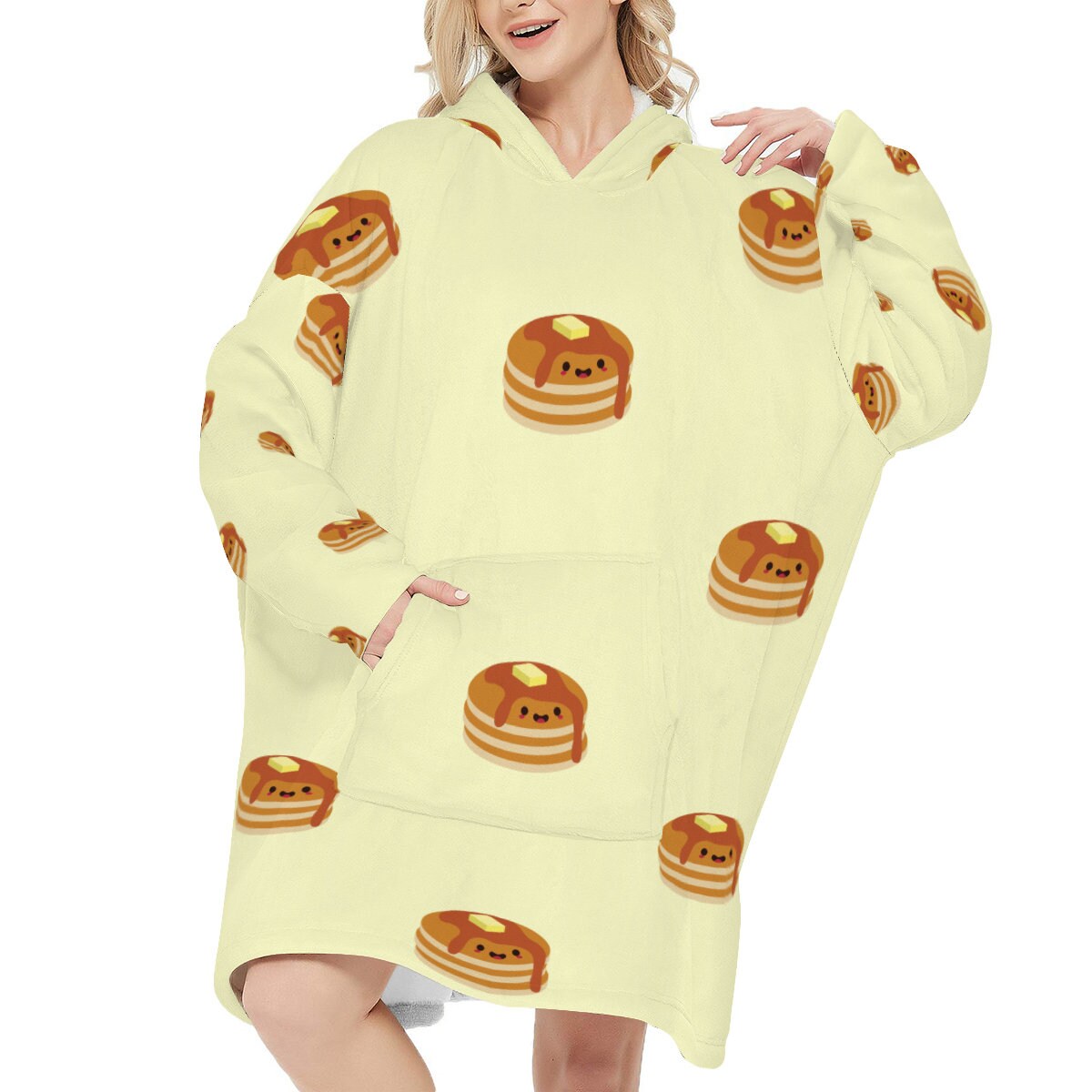 Sleeper Blanket Hoodie Cute Pancake | Cute Blanket Hoodie