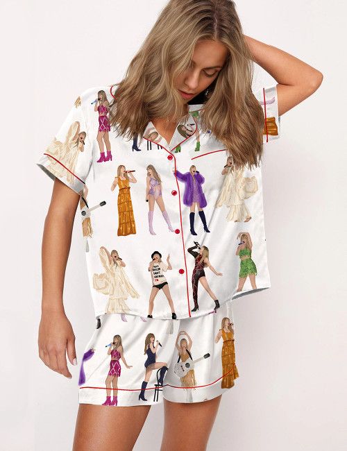 The Erass Tourr Taylorr Swifts Short Pajamas Set, Taylorr Swifts Pajamas