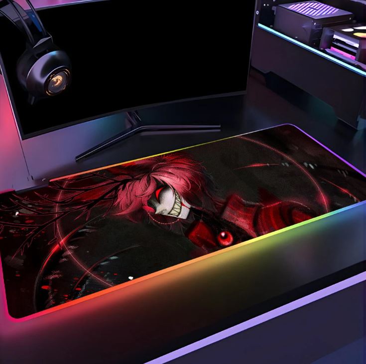 Hazbin Hotel Led Rgb Mouse Pad, Movie Decor