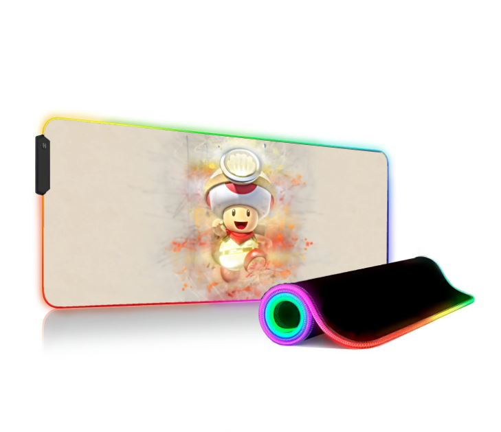 Super Mario Led Rgb Mouse Pad, Game Decor