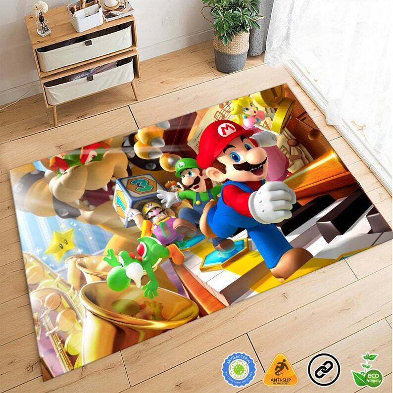 Super Mario Bros Rug, Game Home Decor