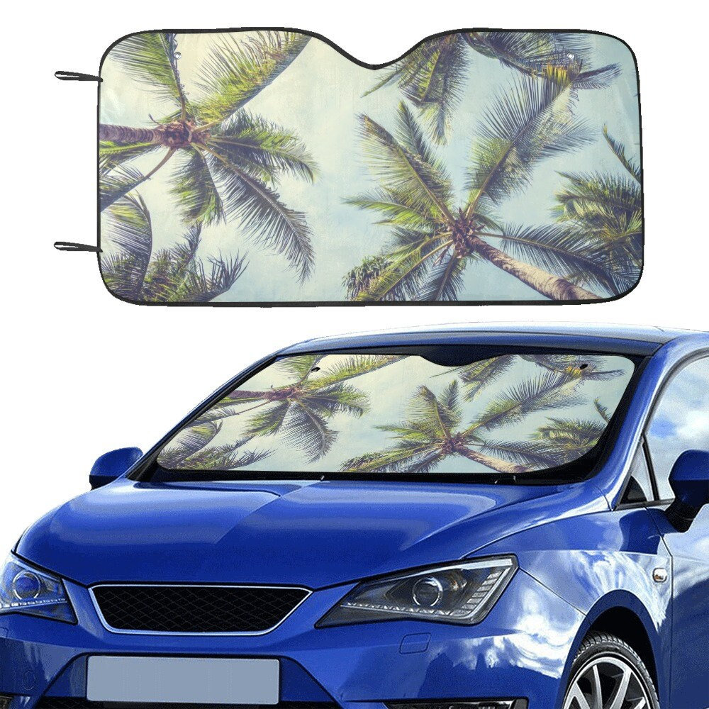 Palm Tree Windshield Sun Shade