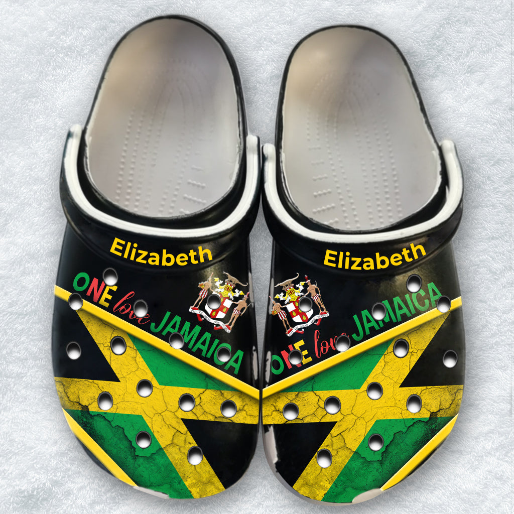 One Love Jamaica Personalized Clog Shoes