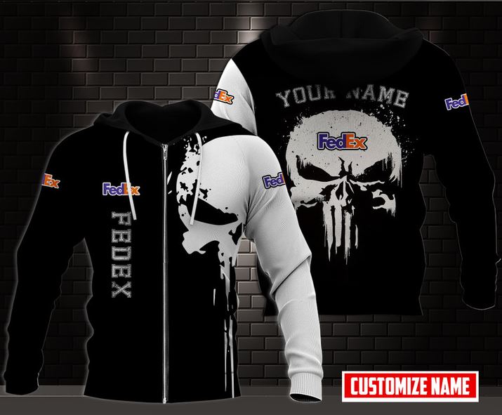 Personalized Fedex Hoodie, Fedex Ground 3d Printed Zip Hoodie