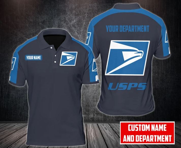 Personalized Postal Service Polo Shirt, United Sps 3d Printed Polo Shirt