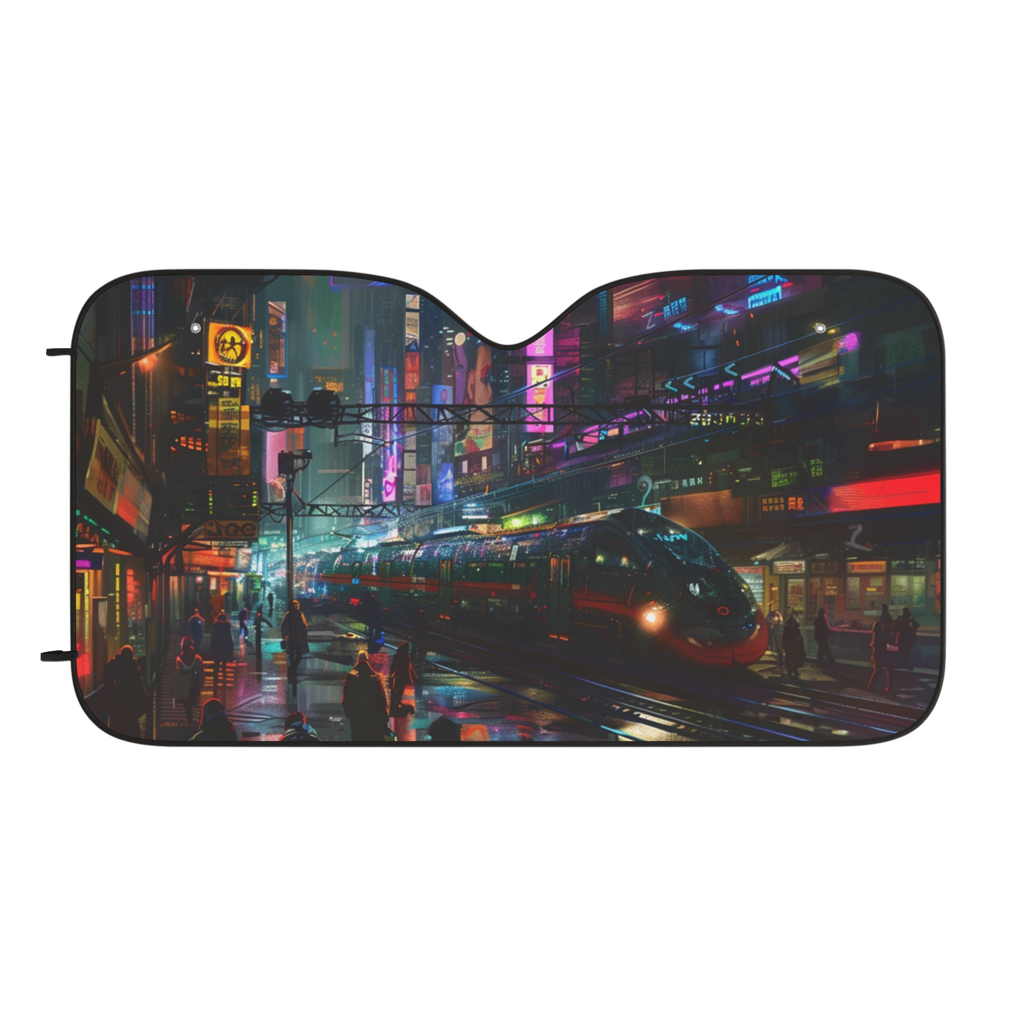 Futuristic City Car Sunshade